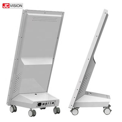Papan Tanda Digital LCD Bergerak 32" 1920x1080 350nits Dengan Roda