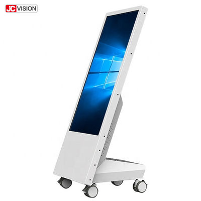 Papan Tanda Digital LCD Bergerak 32" 1920x1080 350nits Dengan Roda