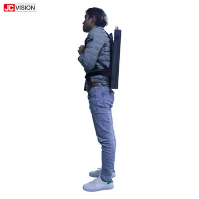 13000mA 22in Backpack Lcd Digital Billboard Vertikal 250nits