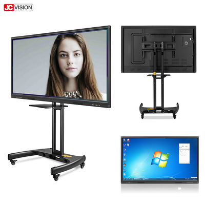 Papan Tulis Interaktif LCD ROM Inframerah 120G 450nits 65 Inci FCC