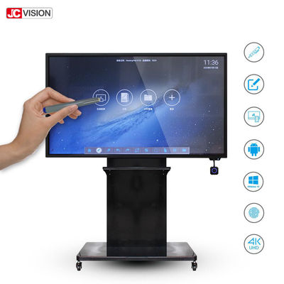 450nits Infrared Interactive Touch Screen Aluminium Alloy RS232 Untuk Pertemuan