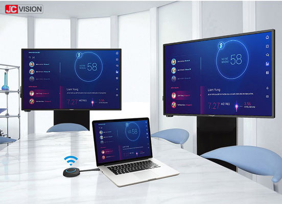450nits Infrared Interactive Touch Screen Aluminium Alloy RS232 Untuk Pertemuan
