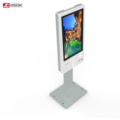 Portable 32in Android CMS Lantai Stand Digital Signage IR Sentuh