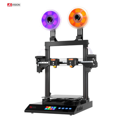JCVISION PLA Desktop Dual Extruder 3D Printer 400W Dua Nozzles