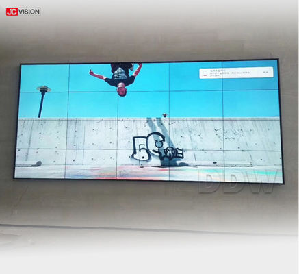 0.88mm Bezel LCD Video Wall Screen 500cd/m2 Jcvision 55 Inch 6.77M Warna
