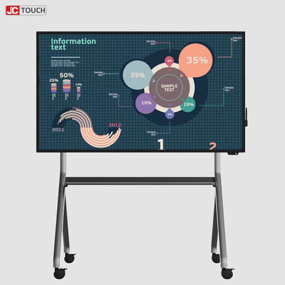 Papan Tulis Interaktif LCD Multi Ukuran JCVISION SSD128G DDR4G Dengan Roller I5