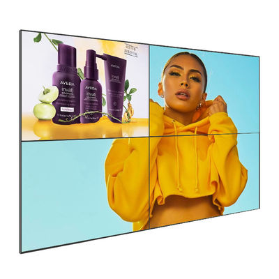 Panel LCD Jcvision 46 Inci 4K AD Player Dinding Video Dinding Logam
