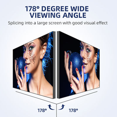 Tampilan Dinding Video LCD 4K 46 Inci Pemasangan Dinding Pemutar Iklan Mulus