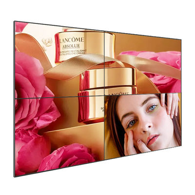 Tampilan Dinding Video LCD 4K 46 Inci Pemasangan Dinding Pemutar Iklan Mulus