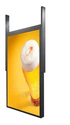 Pencitraan jendela LCD sisi ganda bercahaya tinggi 49 inci untuk komersial