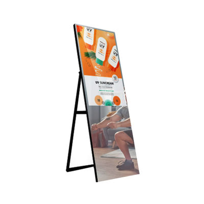 Interaktif 43 inci DIY Smart Mirror Ad Player Lantai berdiri jenis