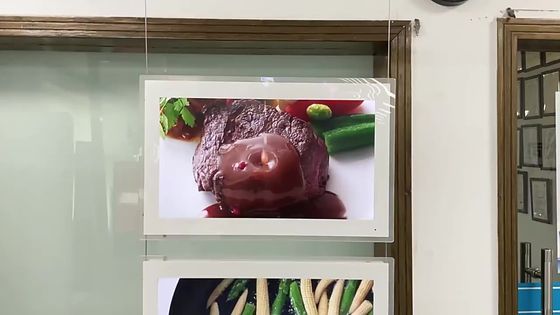 Tampilan Poster LCD Akrilik A4 Jcvision Rod Hook LGP Ketebalan 8mm