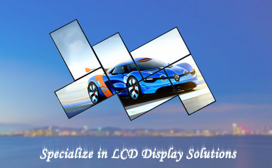 Dinding Video LCD Seamless 2x2 Bezel 3.5mm 46 Inci Bingkai Ultra Tipis