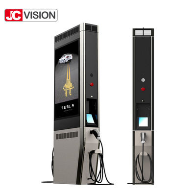 JCVISION Outdoor Digital Signage Display Poster Untuk Stasiun Pengisian Mobil E