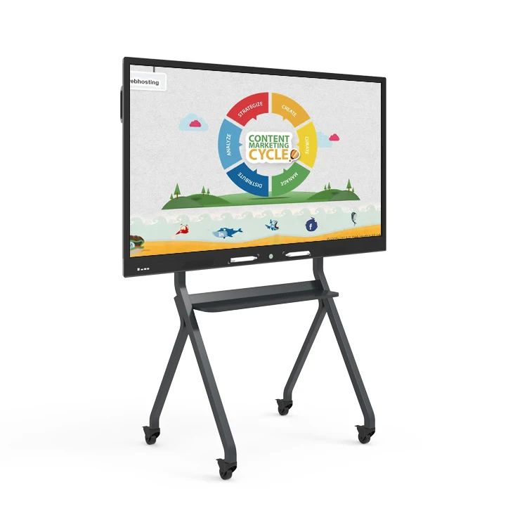 Multifunctional Smart Interactive Whiteboard 55 Inch Ukuran layar dan umur panjang