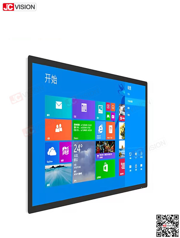 JCVISION 1080P 4K panel layar sentuh 32 42 50 55 65 inci layar sentuh layar tampilan monitor kios interaktif
