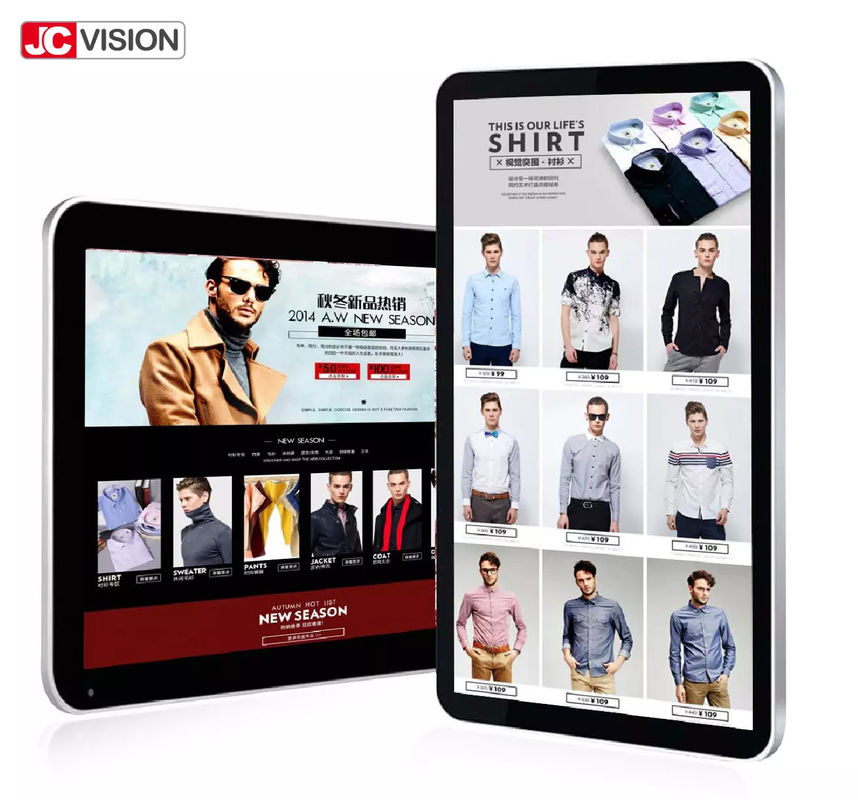 Quad Core Indoor Digital Signage Displays LCD Wall Mounted Digital Signage
