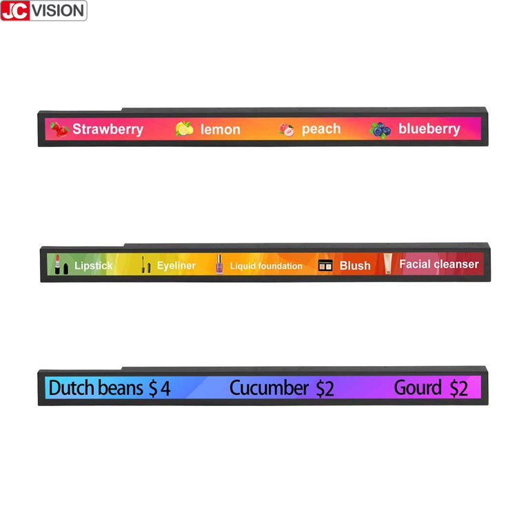 38.5 Inch Taxi Strip LCD Advertising Screen, Wide Totem Stretched Bar LCD Monitor (Teksi berukuran 5 inci)