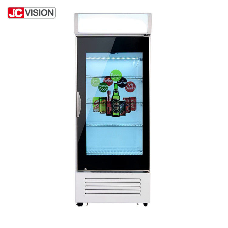 JCVISION Layar LCD Batang Memanjang 42 Inci Monitor Iklan Digital Pintu Kulkas