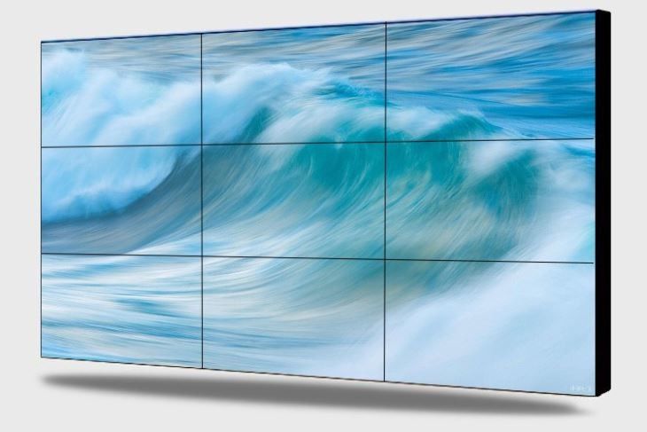 Tampilan Dinding Video LCD 5ms 500cd/m2 4K HD 3x3 Video Wall Digital Signage