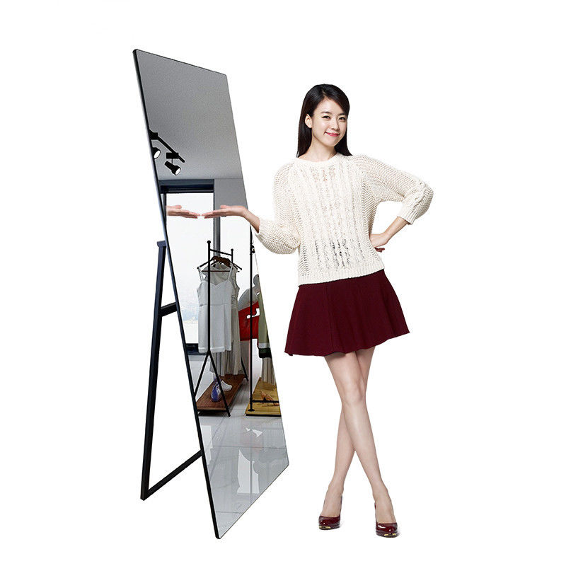 Interaktif 43 inci DIY Smart Mirror Ad Player Lantai berdiri jenis