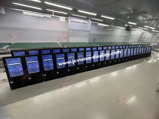 Kios Pemesanan Mandiri JCVISION 24 Inci dengan Casing Logam Tahan Lama dan Konsumsi Daya Maksimum ≦108W