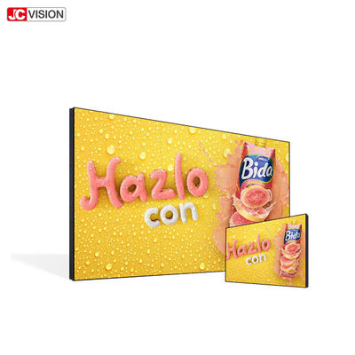 Tampilan Video LCD 55 Inci, Dinding Video Tanpa Bingkai 500nit untuk Pusat Bisnis